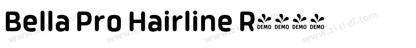 Bella Pro Hairline R字体转换